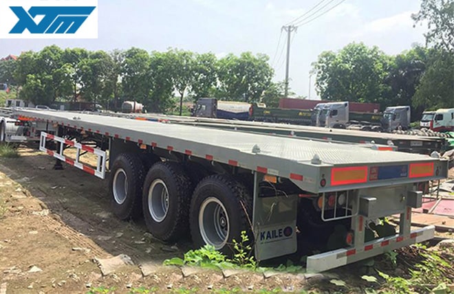 Hình 2: Sơ Mi Rơ Mooc Sàn 3 Trục 40 Feet Kaile