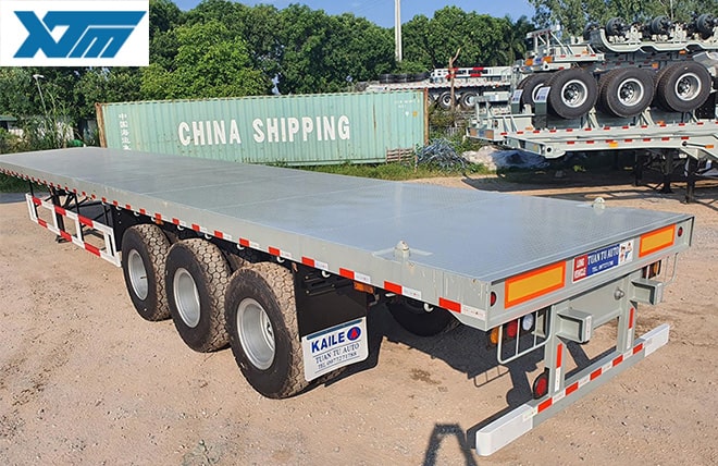 Hình 3: Sơ Mi Rơ Mooc Sàn 3 Trục 40 Feet Kaile