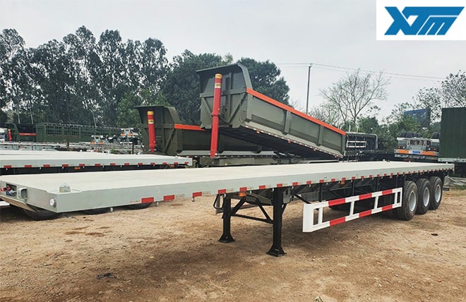 Hình 1: Sơ Mi Rơ Mooc Sàn 3 Trục 48 Feet Kaile