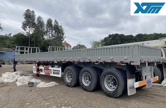 Hình 3: Sơ Mi Rơ Mooc Thùng Lửng 3 Trục Kaile