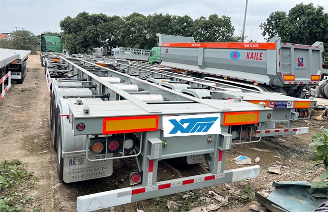 Hình 3: Sơ Mi Rơ Mooc Xương 3 Trục 40 Feet Kaile