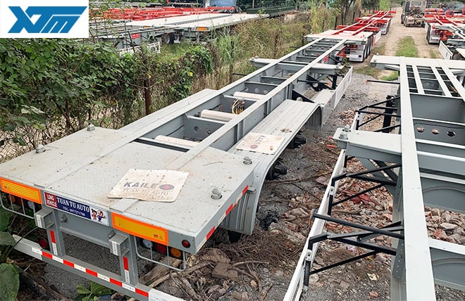 Hình 2: Sơ Mi Rơ Mooc Xương 3 Trục 45 Feet Kaile