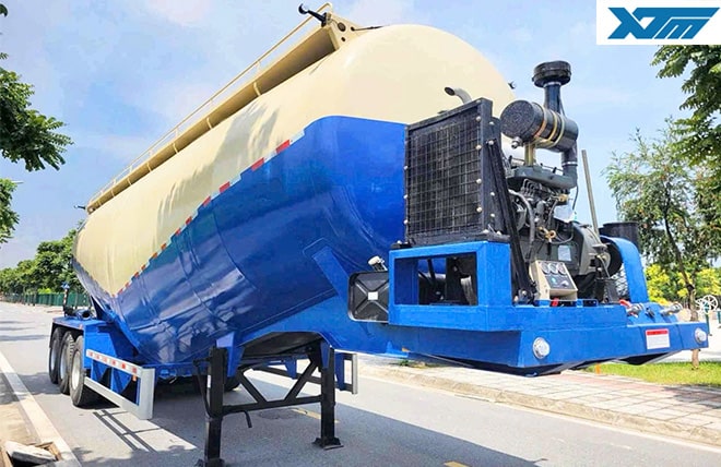 Hình 1: Sơ Mi Rơ Mooc Bồn Chở Xi Măng Rời 30 Khối Tân Thanh