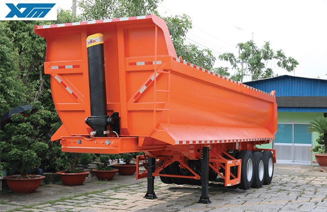 Hình 1: Sơ Mi Rơ Mooc Ben Tự Đổ 3 Trục Thùng U Tân Thanh