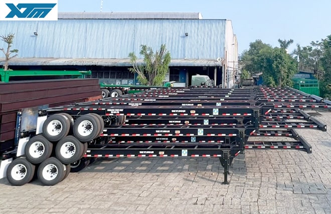 Hình 1: Sơ Mi Rơ Mooc Cổ Cò 2 Trục 45 Feet Tân Thanh