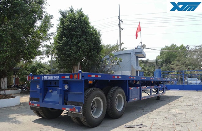 Hình 2: Sơ Mi Rơ Mooc Sàn 2 Trục 20 Feet Tân Thanh