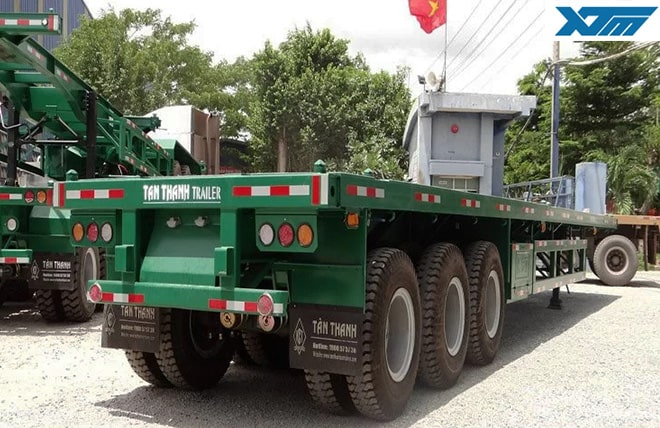 Hình 2: Sơ Mi Rơ Mooc Sàn 3 Trục 40 Feet Tân Thanh