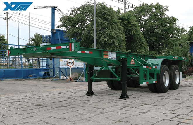 Hình 2: Sơ Mi Rơ Mooc Xương 2 Trục 20 Feet Tân Thanh