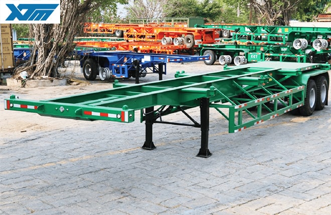 Hình 2: Sơ Mi Rơ Mooc Xương 2 Trục 40 Feet Tân Thanh