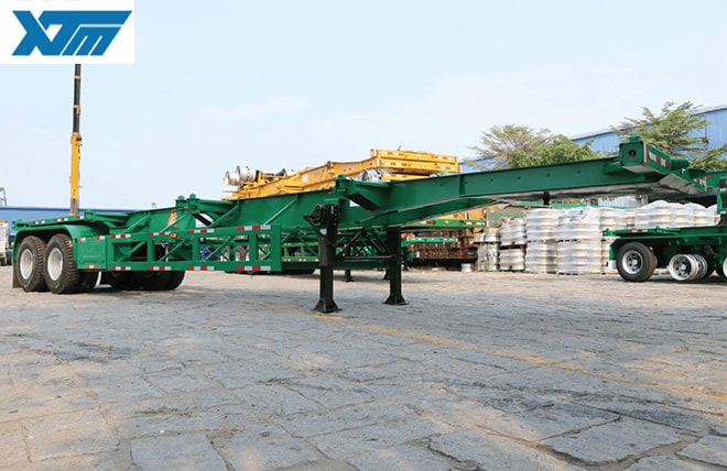 Hình 1: Sơ Mi Rơ Mooc Xương 2 Trục 40 Feet Tân Thanh
