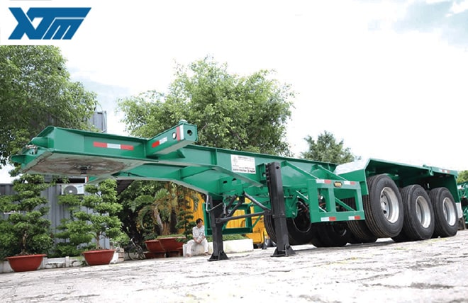 Hình 1: Sơ Mi Rơ Mooc Xương 3 Trục 30 Feet Tân Thanh