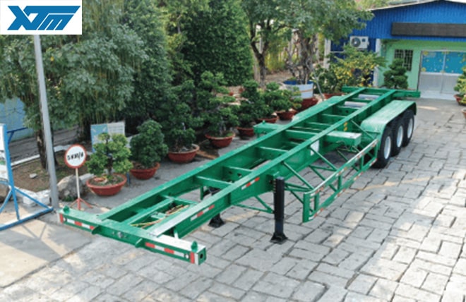 Hình 1: Sơ Mi Rơ Mooc Xương 3 Trục 40 Feet Tân Thanh