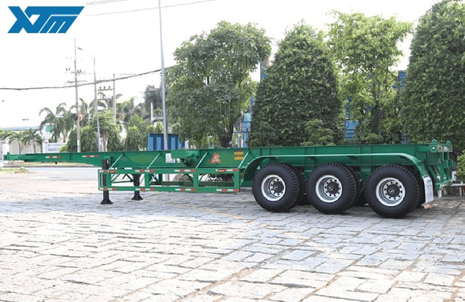 Hình 2: Sơ Mi Rơ Mooc Xương 3 Trục 40 Feet Tân Thanh