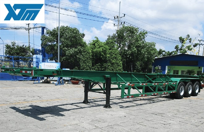 Hình 1: Sơ Mi Rơ Mooc Xương 3 Trục 45 Feet Tân Thanh