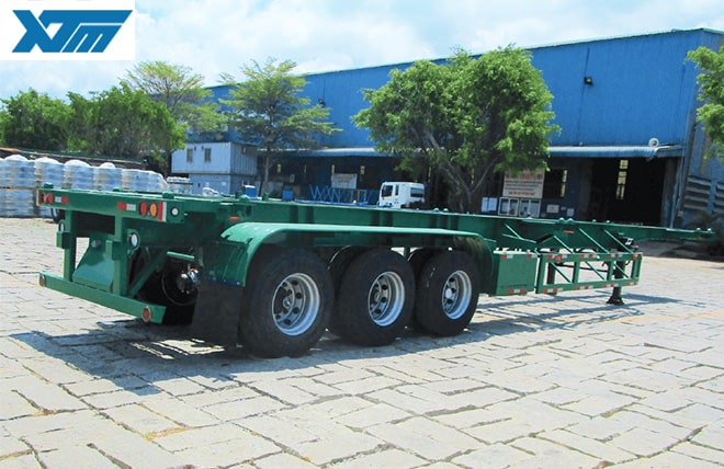 Hình 2: Sơ Mi Rơ Mooc Xương 3 Trục 45 Feet Tân Thanh