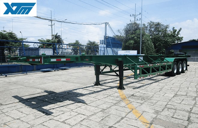 Hình 1: Sơ Mi Rơ Mooc Xương 3 Trục 50 Feet Tân Thanh