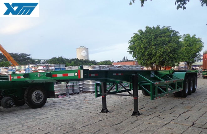 Hình 2: Sơ Mi Rơ Mooc Xương 3 Trục 50 Feet Tân Thanh