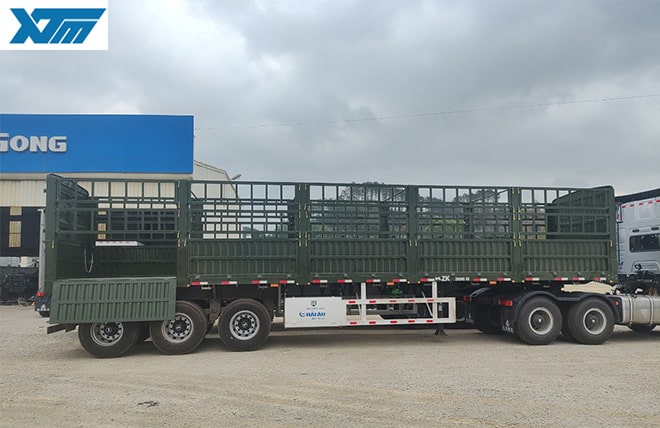 Hình 2: Sơ Mi Rơ Moóc Lồng (Rào) 3 Trục 12.4m ZK