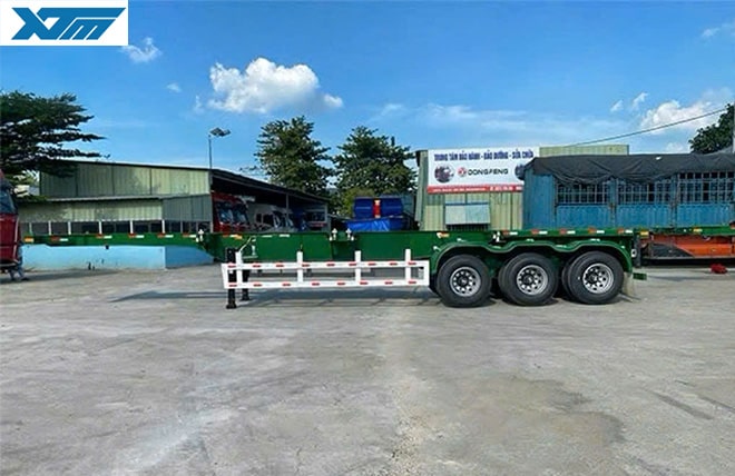 Hình 2: Sơ Mi Rơ Moóc Xương 3 Trục 40 Feet ZK