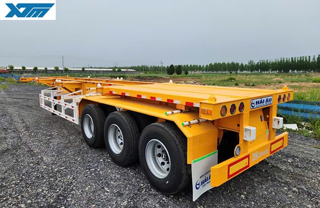 Hình 2: Sơ Mi Rơ Moóc Xương 3 Trục 45 Feet ZK