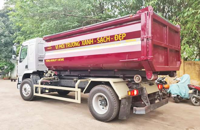 Hình 8: Xe Hooklift Chở Rác Chenglong M3 200Hp 15 Khối