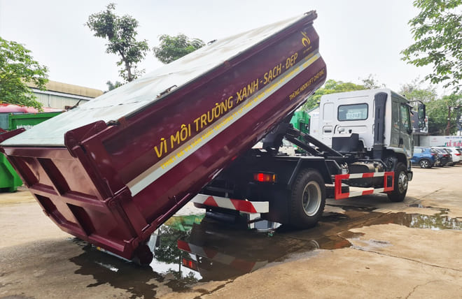 Hình 4: Xe Hooklift Chở Rác Chenglong M3 200Hp 15 Khối
