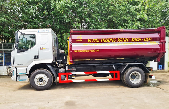 Hình 7: Xe Hooklift Chở Rác Chenglong M3 200Hp 15 Khối