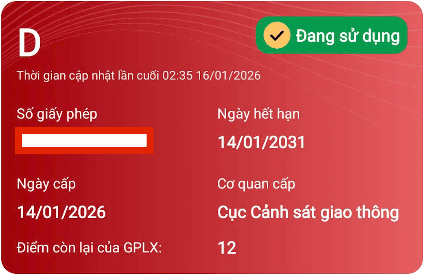 Hình 14: Hướng Dẫn Đổi Giấy Phép Lái Xe Online Trên Cổng Dịch Vụ Công