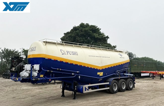 Moóc Bồn Chở Xi Măng Rời 47 Khối Fushi