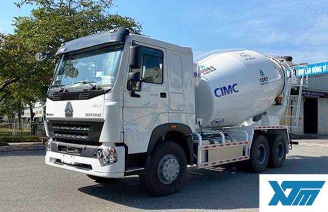 Xe Bồn Trộn Bê Tông Howo 10 Khối