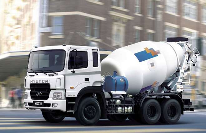 Xe Bồn Trộn Bê Tông Hyundai HD270 7 Khối