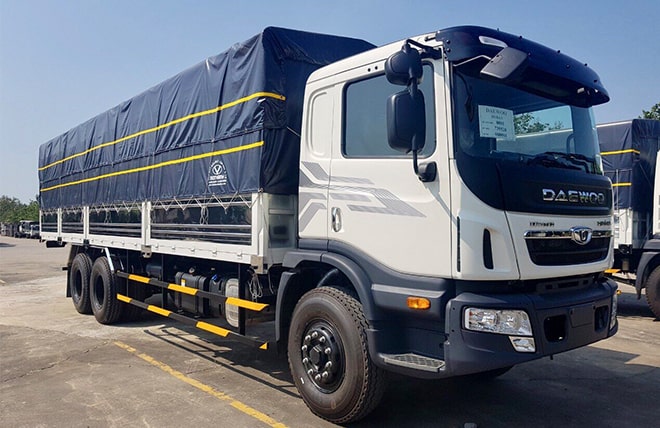 Xe Tải 3 Chân 15 Tấn Daewoo HU