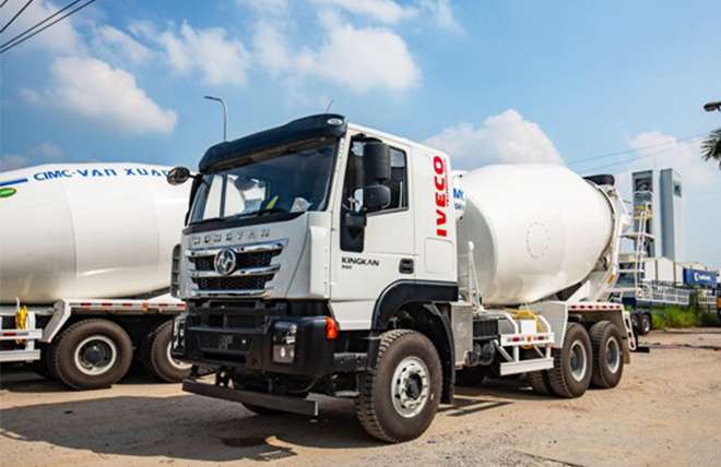 Xe Bồn Trộn Bê Tông Iveco Hongyan 7 Khối