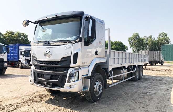 Chenglong H5 3 Chân Cầu Thật 14 Tấn Thùng Lửng 9m5